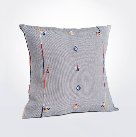 Blue Mexican Pillow Cover