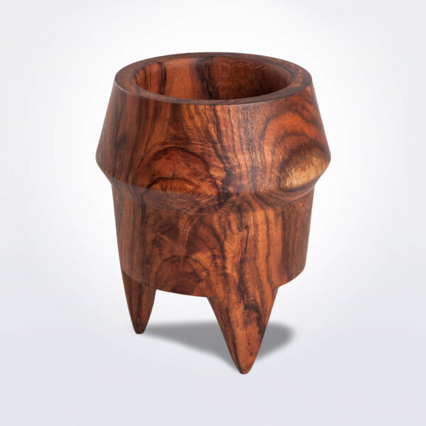Large wooden pot product picture.