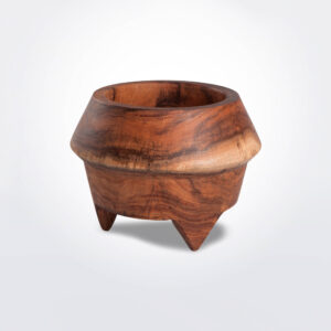 Small wooden pot product picture.