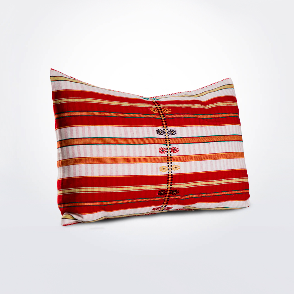 Red-patterned-pillow-cover