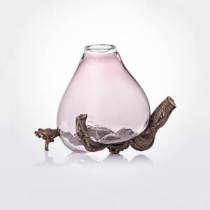 Sedimenti amethyst glass vase.