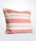 White and Red Striped Pillow