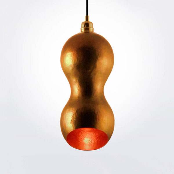 Peanut gold pendant lamp.