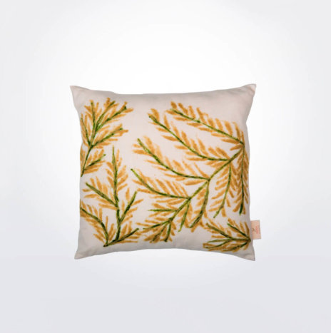 Leaves Wool Pillow Cover