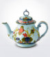 Blue Majolica Teapot