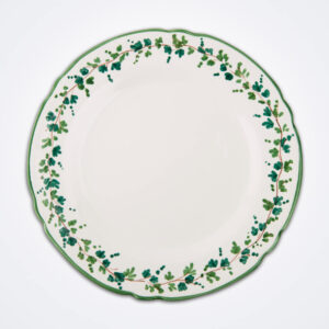 Green ivy charger plate product picture.