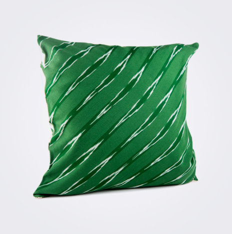 Green Serpentine Square Pillow Cover