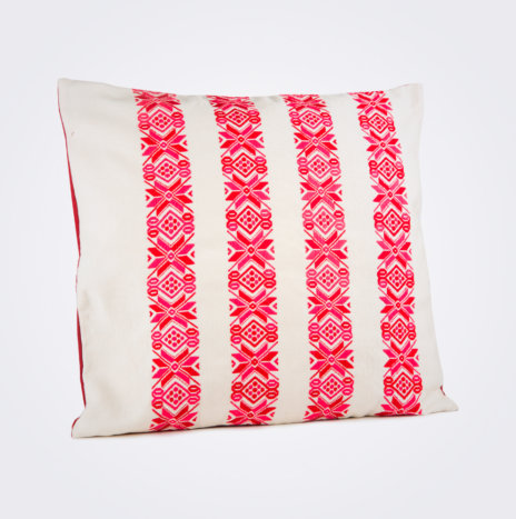 Red Stars Square Pillow Cover