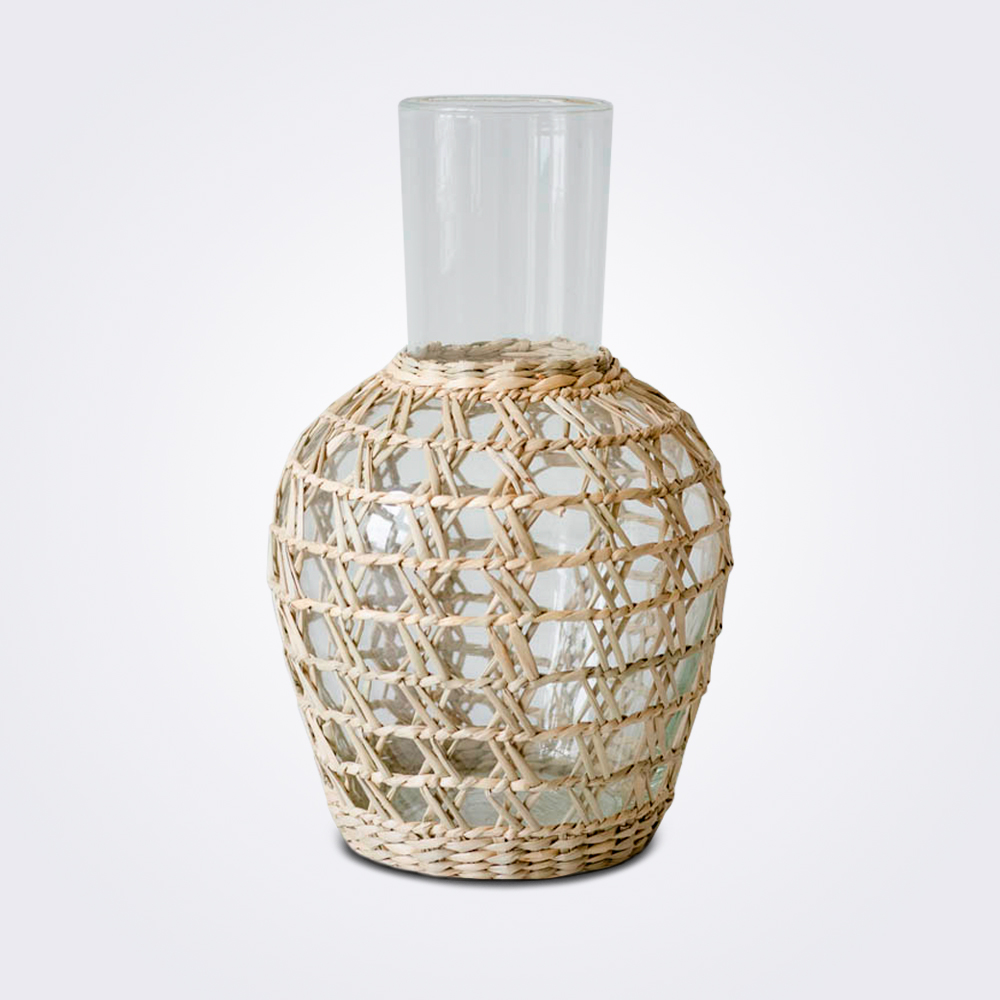 Seagrass cage pitcher product picture.