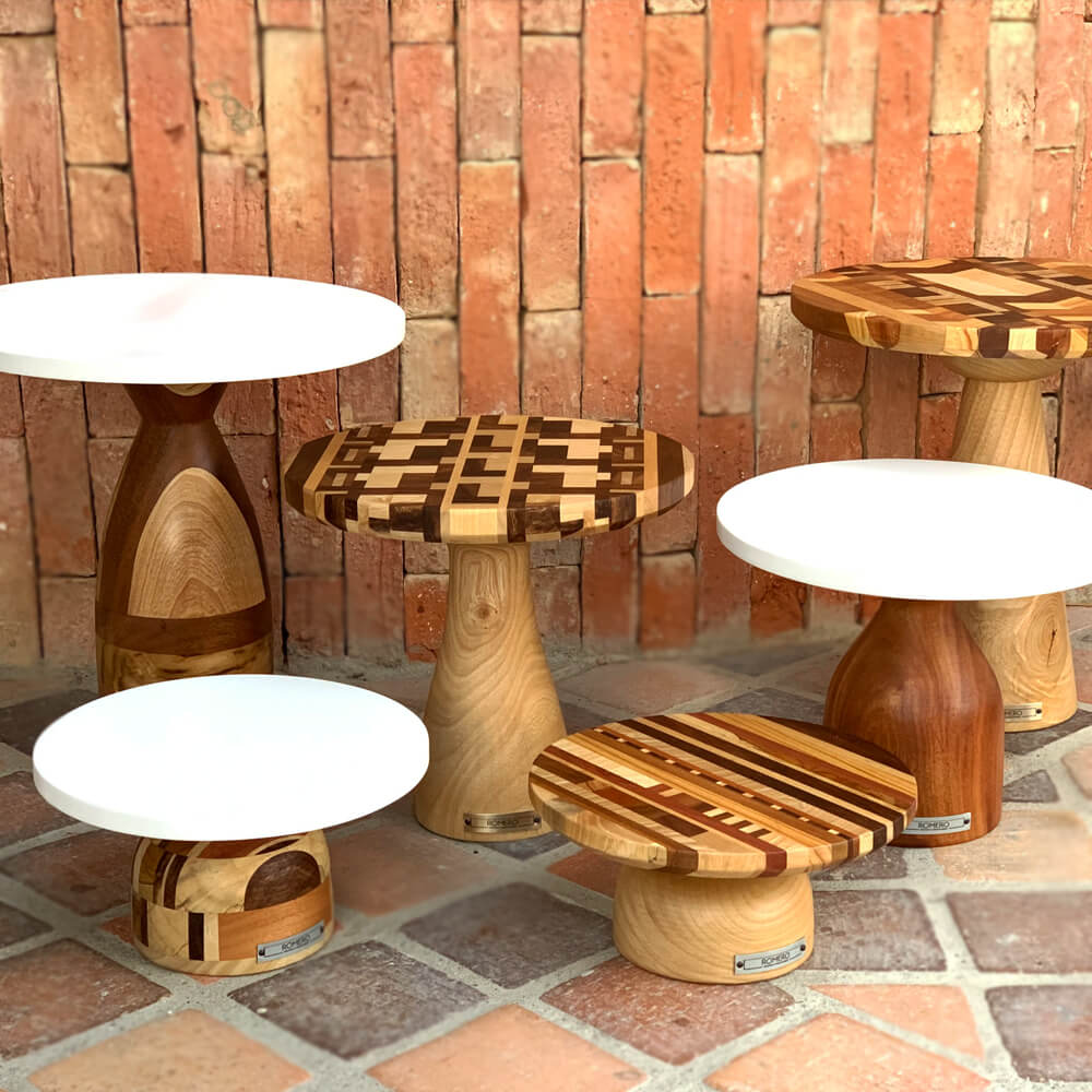 Large wooden cake stand sale