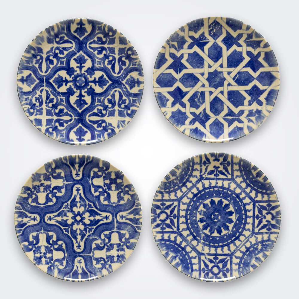 Algarve-ceramic-salad-plate-set