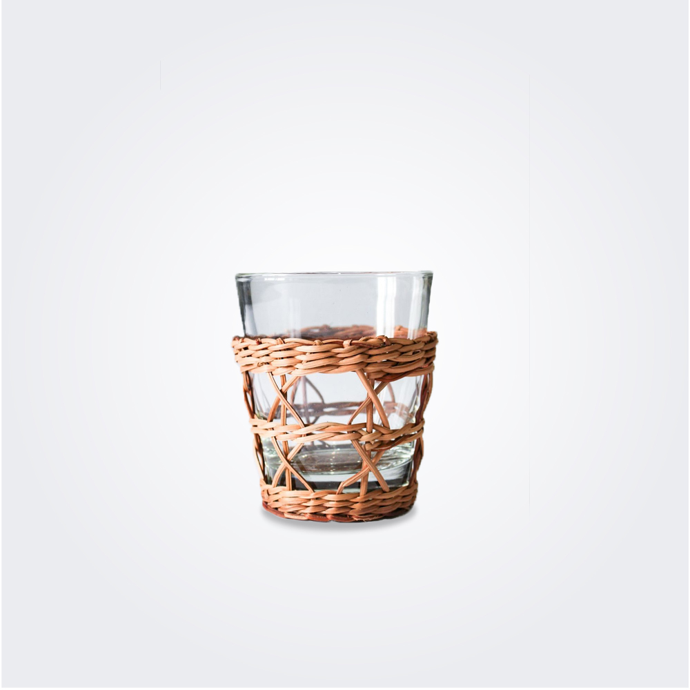 Rattan cage tumbler product picture.