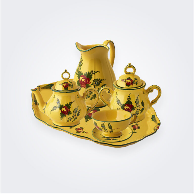 Blue Majolica Tea Service Set Shop Now at Maison Numen