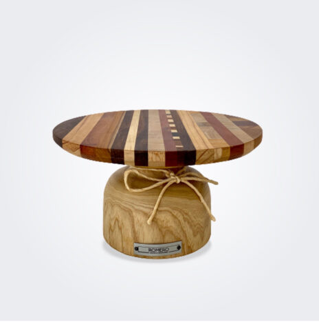 Small Mixed Wood Cake Stand