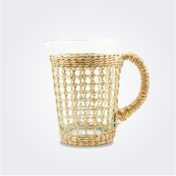 Seagrass cage pitcher product picture.