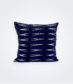 Blue Ikat Square Pillow Cover