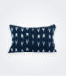 Indigo Ikat Lumbar Pillow Cover