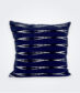 Indigo Ikat Square Pillow Cover