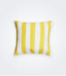 Yellow Striped Linen Pillow Cover