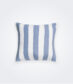 Pale Blue Striped Linen Pillow Cover