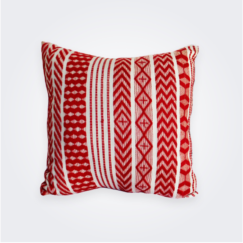 Red Guatemalan Pillow Cover