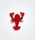 Beaded Lobster Napkin Ring Set