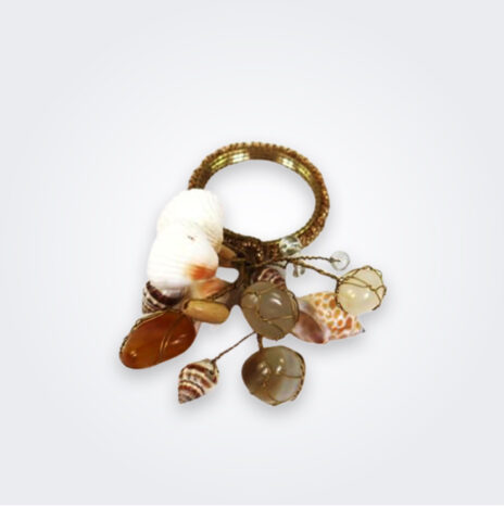 Ocean Shells Napkin Ring Set