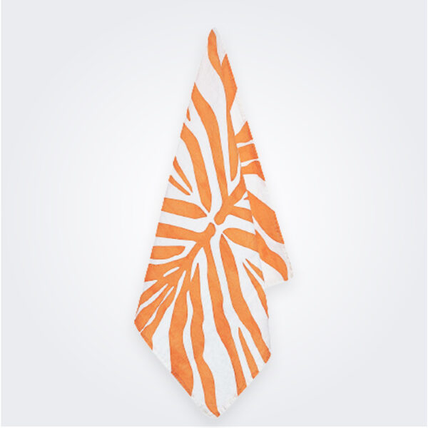 Tangerine Zebra Linen Napkin product image