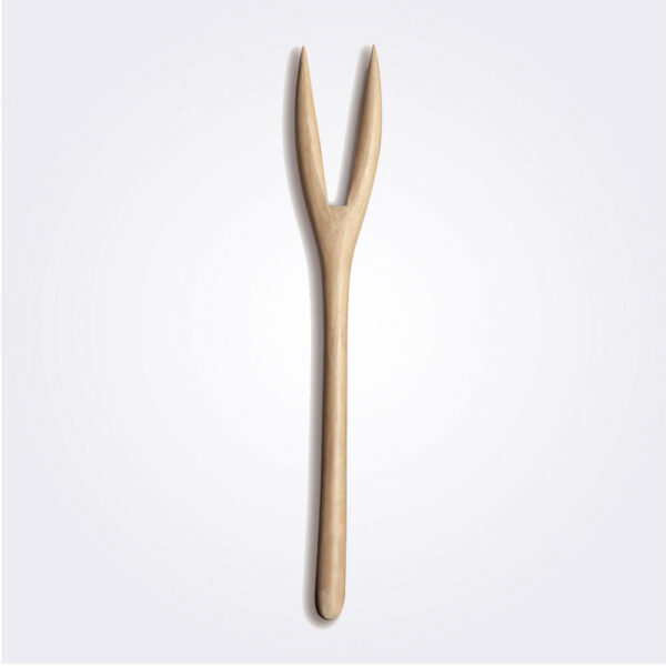 Light wood fork product picture.