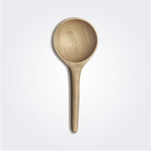 Light wood rice paddle product picture.