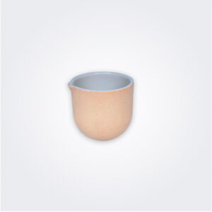 Small beige decorative vase product picture.
