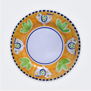 Bird ceramic dinner plate product picture.