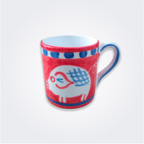 Pig ceramic mug product picture.
