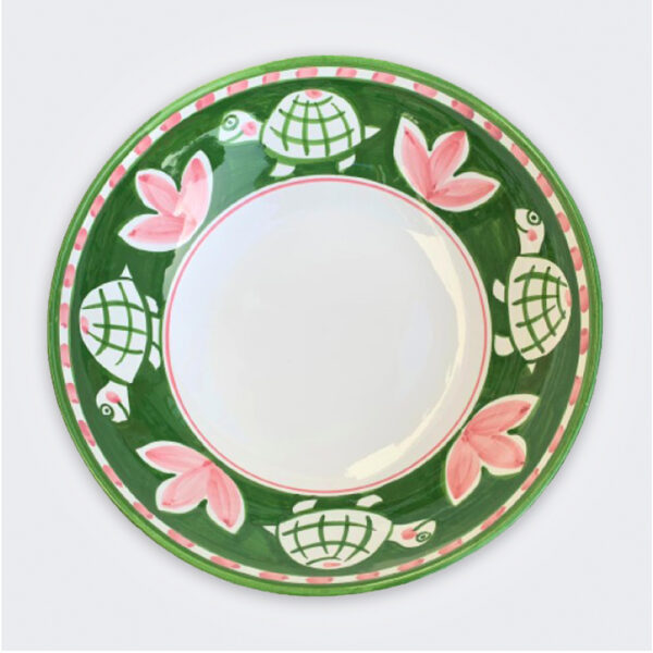 Turtle ceramic bowl product picture.