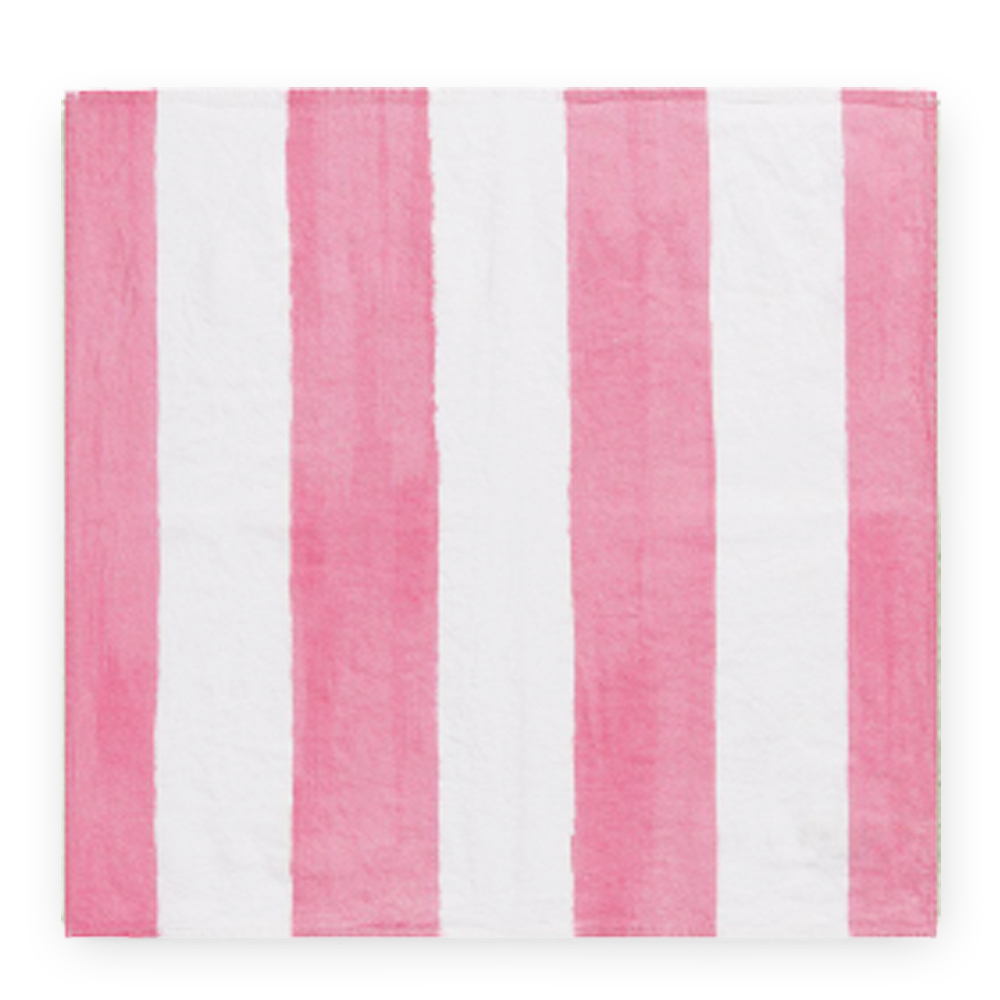 Pink Striped Linen Napkin 2