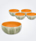 Melon Ceramic Fruit Bowl Set