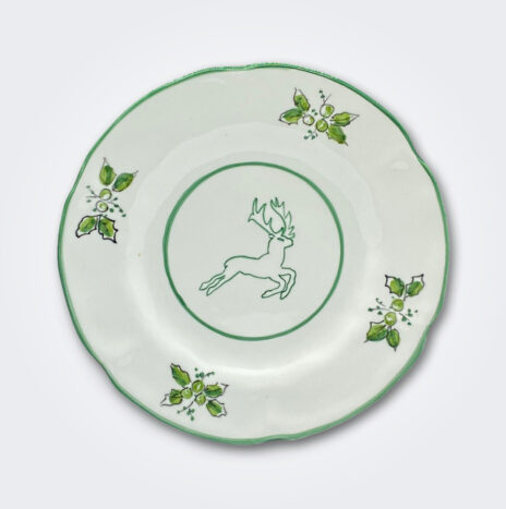 Green Deer Pasta Plate Set