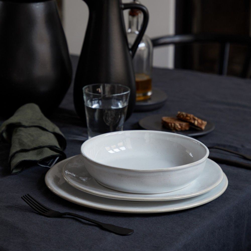 Roda White Dinner Plate Set | Shop Fine Stoneware Dinner Plates Here!