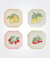 Summer Fruits Square Fruit Plate Set