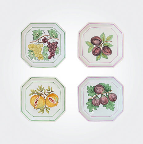 Fruit Harvest Square Fruit Plate Set