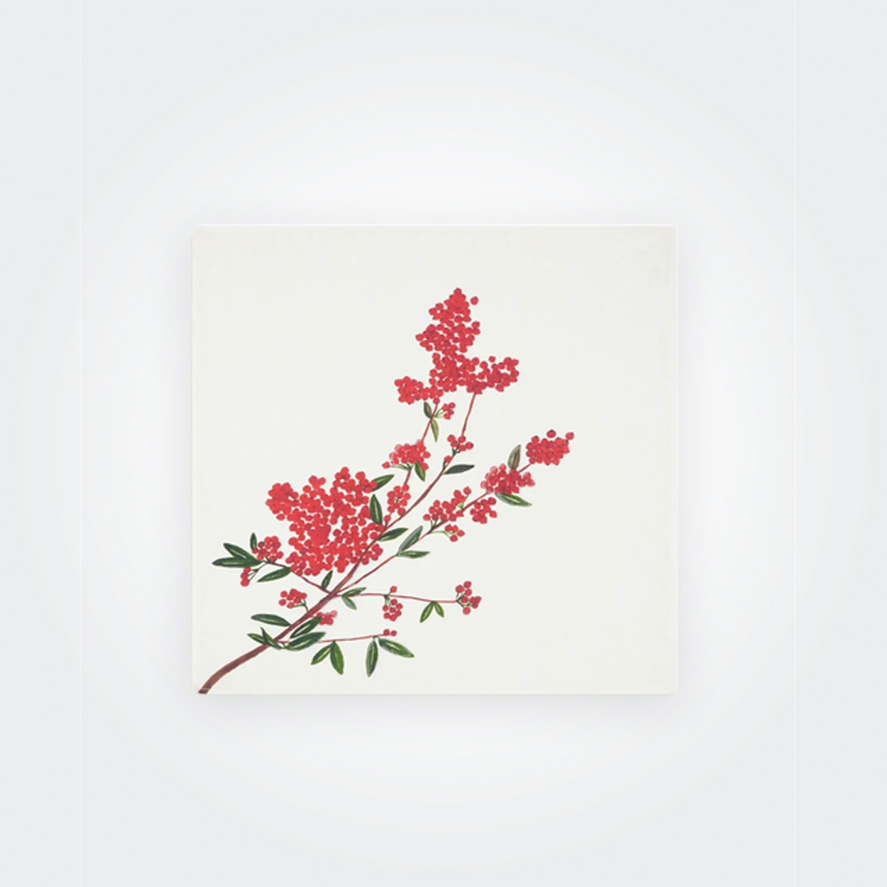 Red Berries Linen Napkin