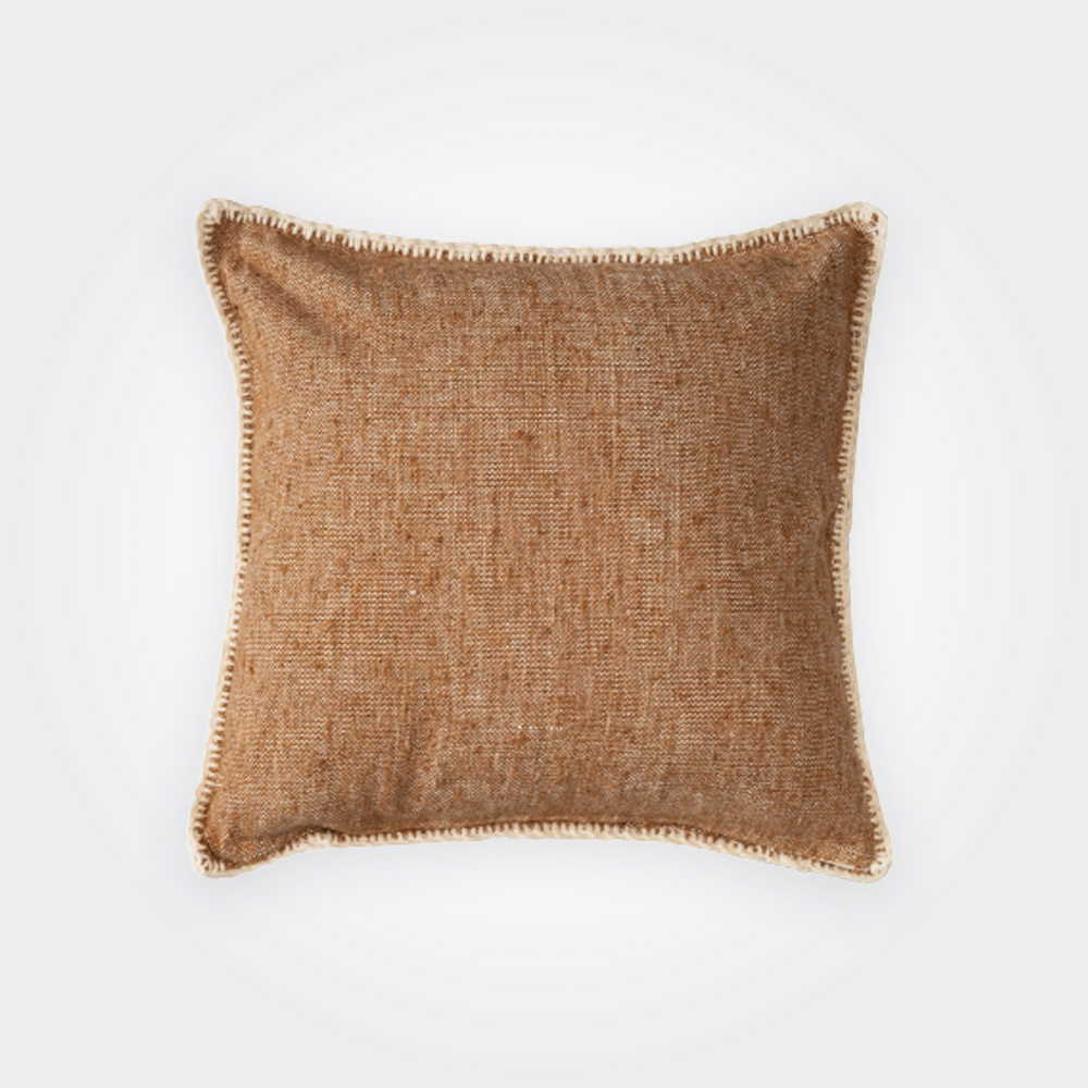 Dimond Brown Cotton Pillow Cover 1
