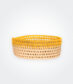 Small Yellow and Natural Palm Basket