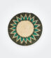 Round Green Palm Placemat