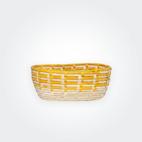 Yellow Oval Palm Basket