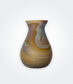 Brown and Green Phoenician Glass Vase