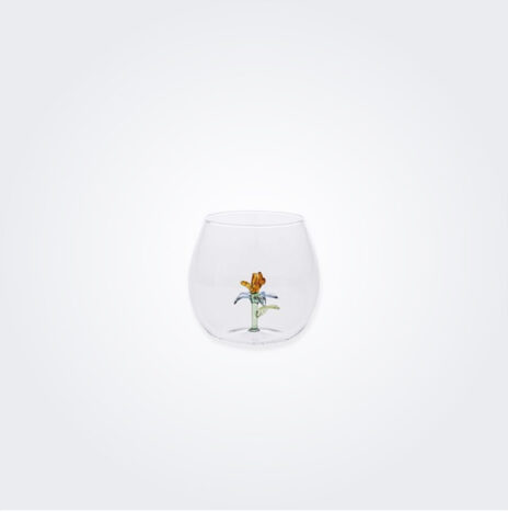 Flower Glass Tumbler Set