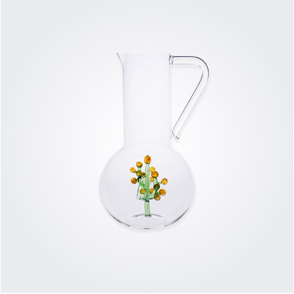 Flower Glass Jug
