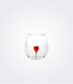 Heart Glass Tumbler Set