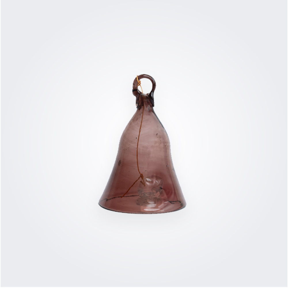 Small Brown Glass Bell